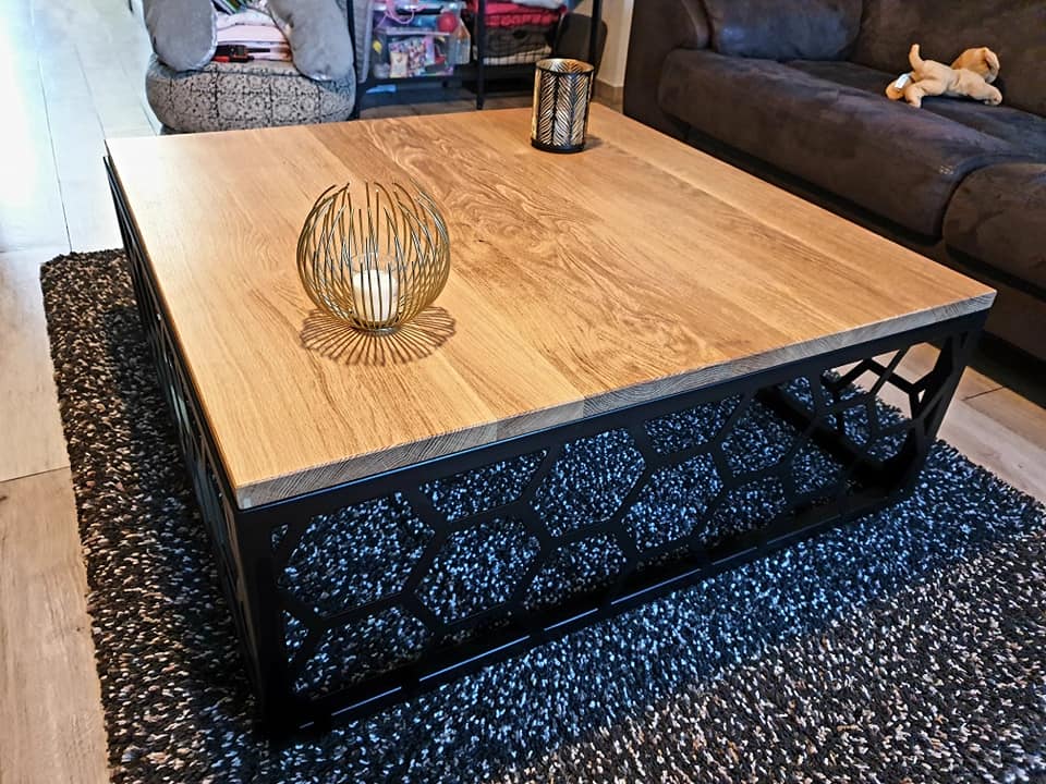 Plateau de table bois massif unique, création sur mesure Vaucluse