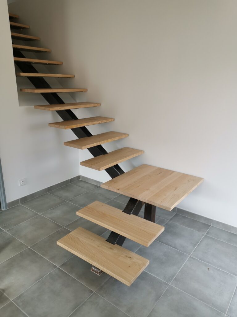 Escalier bois massif design et fabrication artisanale, ChrisBois84